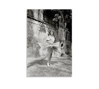 HDSHJFIK Poster decorativo da parete su tela con stampa artistica su tela, motivo: gonna da ballo di Sophia Loren, decorazione moderna per camera da letto, 60 x 90 cm