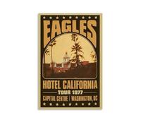 HDSHJFIK Poster decorativo da parete su tela, motivo: The Eagles Work Hotel, California, stile vintage, poster decorativo moderno per camera da letto, 30 x 45 cm