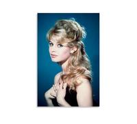 HDSHJFIK Poster estetico di Brigitte Bardot, stampa artistica da parete su tela, poster decorativo moderno per camera da letto, per la famiglia e la camera da letto, 30 x 45 cm