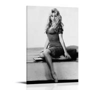 HDSHJFIK Stampa artistica da parete su tela, motivo: Bionda di Brigitte Bardot, ballerina di danza classica, poster decorativo moderno, per camera da letto, 30 x 45 cm