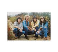 HDSHJFIK Stampa artistica da parete su tela, motivo: The Eagles Band Members Live, poster decorativo moderno per camera da letto, 50 x 75 cm