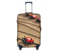 HDSKFNS Art Ladybug Tracks - Custodia per valigia da 45,7 a 81,3 cm, bianco, XL