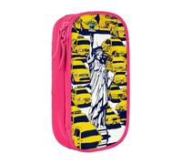 HDSKFNS Astuccio carino con stampa di New York City, grande capacità, astuccio con cerniera, astuccio in tessuto Oxford