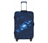 HDSKFNS Blu Galaxy Pattern Print Valigia Cover Valigia Copertura Valigia Viaggio Valigia Adatto per Valigie 45-82 cm, Bianco, S