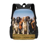 HDSKFNS Cane Show2 Stampa tessuto Oxford Business Viaggio Zaino con Grande Capacità Laptop Zaino College Backbag