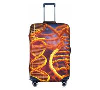 HDSKFNS Catena di DNA, copertura per bagagli, copertura bagagli da viaggio, adatta per valigie da 45,7 - 81,3 cm, bianco, xl