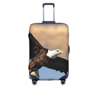 HDSKFNS Copertura per valigia con stampa di aquila volante per valigie custodia da viaggio per valigie adatta per valigie da 45-81 cm, Bianco, XL
