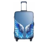 HDSKFNS Custodia per valigia stampata ali d'angelo per valigie da viaggio per valigie da 45,7 a 81,3 cm, bianco, XL