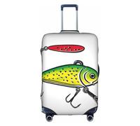 HDSKFNS Fishing Lure04 - Copribagagli con stampa Lure04, copribagagli da viaggio, adatto per valigie da 45-82 cm, Bianco, L
