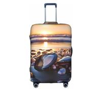 HDSKFNS Ocean Beach Cozze Perle Stampa Valigie Coperture Per Bagagli Valigia Copertura Per Bagagli Da Viaggio Copertura Per 45-81 Pollici Valigie, bianco, Small