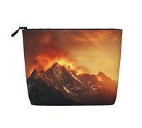 HDSKFNS Range Blaze Print Cosmetic Bag Borsa per il trucco per le donne Borsa per il trucco da viaggio con cerniera ideale per l'uso quotidiano da viaggio