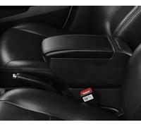 HDSNWG Accessori interni auto console centrale scatola portaoggetti multifunzionale bracciolo scatola portaoggetti per Peugeot 107 (H Ail nero 4 USB)