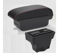 HDSNWG Accessori per Auto Box Bracciolo per Astra J Bracciolo per Auto 2012-2022 Scatola di Immagazzinaggio Dettagli Interni Parti di Retrofit(B Black Red 3usB)