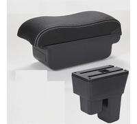 HDSNWG Accessori per Auto Scatola Bracciolo per Fit per Jazz 2009-2013 Scatola Portaoggetti per Auto Dettagli Interni Parti di Retrofit(C Black White NousB)