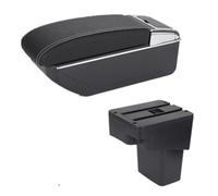HDSNWG Accessori per Interni Auto Console Centrale Scatola Portaoggetti Multifunzionale Scatola Bracciolo per Accent RB per Solaris 2011-2016(D Black White NousB)