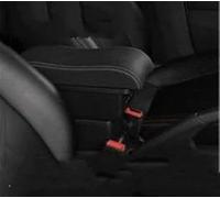HDSNWG Accessori per La Modifica della Custodia della Console Centrale per Box Bracciolo con Portabicchieri USB per Fiat 500(B-Black White Line)