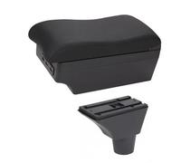 HDSNWG Accessori per La Modifica della Custodia per La Console Centrale della Scatola del Bracciolo con Portabicchieri USB per Civic EP3(C-Black Black Lines)