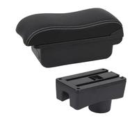 HDSNWG Box Bracciolo per Auto Centrale Contenuto del Negozio Decorazione per Auto con Portabicchieri Accessori USB per Accento per Tagaz(B White Line 2)
