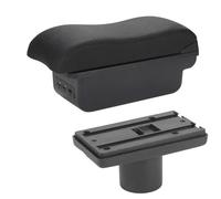 HDSNWG Bracciolo Box Con Supporto Multifunzionale PU Imbottito Interno Auto Modifica Accessori Per Ibiza 6J 6L (B2 Black Line 3USB)