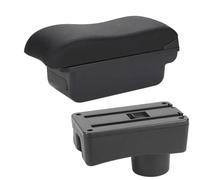 HDSNWG Bracciolo per auto, superficie curva, in pelle, semplice installazione, interno per Aygo X (C2 linea nera NO USB)