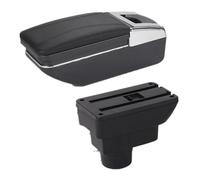 HDSNWG Custodia Multifunzione in Pelle PU Decorazione Auto Styling Console Centrale per Corsa D(C Black Line No USB)