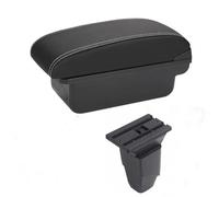 HDSNWG Decorazione Auto Styling Box Portaoggetti Multifunzione per Console Centrale per 206 207 CC Cabrio(A-Black White Line)
