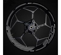 HDSNWG Installazione Facile 1 Set di Accessori Moto Adesivi per Ruote Strisce Adesivi Riflettenti per Cerchi per Kawasaki Z900 Z 900 Z-900(Style 7)