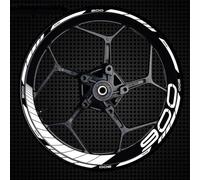 HDSNWG Installazione Facile 1 Set di Accessori Moto Adesivi per Ruote Strisce Adesivi Riflettenti per Cerchi per Kawasaki Z900 Z 900 Z-900(Style 3)