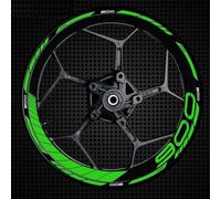 HDSNWG Installazione Facile 1 Set di Accessori Moto Adesivi per Ruote Strisce Adesivi Riflettenti per Cerchi per Kawasaki Z900 Z 900 Z-900(Style 8)