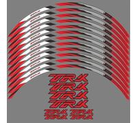 HDSNWG Installazione Facile Moto Adesivi Riflettenti della Striscia del Cerchio Adesivi Bordo del Cerchio 1 Set per Benelli TRK 702 TRK702 2022 2023(Style 2)