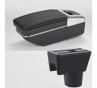 HDSNWG Scatola Bracciolo con Supporto Multifunzionale Cuscino in PU Accessori per La Modifica degli Interni Dell'auto per Terrano 3(C Black Line No USB)