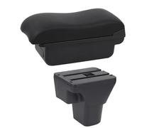 HDSNWG Scatola Bracciolo per Accessori Auto per Accent per Verna 2006-2011 Scatola Portaoggetti per Console Centrale con Bracciolo in Pelle(B Black Line 2)