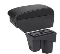 HDSNWG Scatola Bracciolo per Auto Aumenta La Scatola di Immagazzinaggio A Doppio Strato Accessori per Auto Retrofit con USB per Città(A3 Black White 7USB)