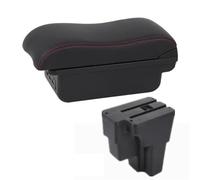 HDSNWG Scatola Portaoggetti Multifunzionale per Console Centrale dalla Forma Decorativa per Auto per STONIC per Rio LX per Cerato(B1 Red Line 3USB)