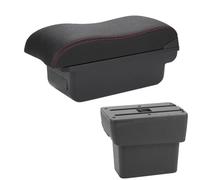 HDSNWG Scatola portaoggetti multifunzione per console centrale, accessori interni auto, per note E-Power 2016-2022 (C1 nero rosso NO USB)