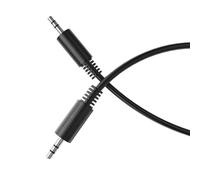 HDSupply Cavo ausiliario, cavo jack da 0,50 m, jack audio da 3,5 mm stereo a 3 pin, cavo audio per cuffie, soundbar, TV, auto, radio, nero