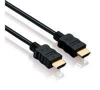 HDSupply HC000-100E Cavo HDMI a velocità standard con Ethernet HDMI-A maschio (da 19 pin) a HDMI-A maschio (19 pin) 2 volte schermato contatti dorati, 10,0m, nero