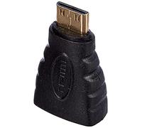 HDSupply X-HA Mini HDMI maschio/HDMI femmina adattatore placcato oro FullHD 1080p, nero