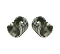 HDTL Accessori per Bastoni per Tende Ø 19mm Metallo Acciaio Inox Ø 19mm Supporto laterale (L+R)