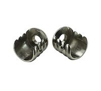 HDTL Accessori per Bastoni per Tende Ø 25mm Metallo Acciaio Inox Ø 25mm Supporto laterale (L+R)