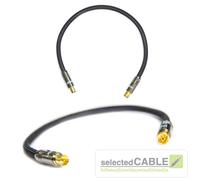 HDTV Cavo per Antenna 1m 5-fach Schermato 135dB Dvbc A+ Treccia Nero HI-ANCM01