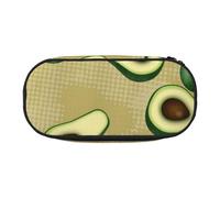 HDTVTV Avocado Punto Marrone Astuccio per matite, astuccio per penne, astuccio portatile con cerniera, astuccio per cosmetici
