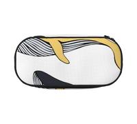 HDTVTV Balene Animale balena Astuccio per matite, astuccio per penne, astuccio portatile con cerniera, astuccio per cosmetici