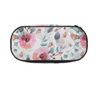 HDTVTV Flora australiana acquerello eucalipto e fiori rosa Astuccio per matite, astuccio per penne, astuccio portatile con cerniera, astuccio per cosmetici
