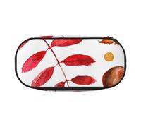 HDTVTV Foglia botanica autunnale Astuccio per matite, astuccio per penne, astuccio portatile con cerniera, astuccio per cosmetici