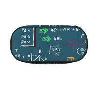 HDTVTV Formula matematica stampata Astuccio per matite, astuccio per penne, astuccio portatile con cerniera, astuccio per cosmetici