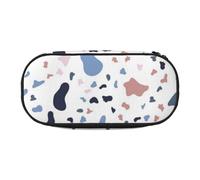 HDTVTV Grandi punti colorati su sfondo bianco Astuccio per matite, astuccio per penne, astuccio portatile con cerniera, astuccio per cosmetici