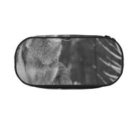 HDTVTV Lupo selvaggio stampato Astuccio per matite, astuccio per penne, astuccio portatile con cerniera, astuccio per cosmetici