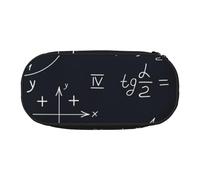 HDTVTV Matematica senza soluzione di continuità con le formule delle forme geometriche Astuccio per matite, astuccio per penne, astuccio portatile con cerniera, astuccio per cosmetici