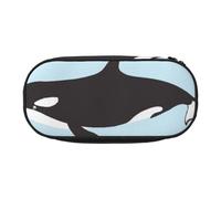 HDTVTV Modello animale balena Astuccio per matite, astuccio per penne, astuccio portatile con cerniera, astuccio per cosmetici